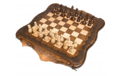 Шахматы + Нарды резные Арарат 60 Ohanyan