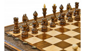 Шахматы + нарды резные "Гамбит 1" 60, Simonyan