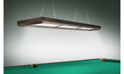 Лампа Evolution 3 секции ПВХ (ширина 600) (Пленка ПВХ Орех светлый,фурнитура черная глянцевая)