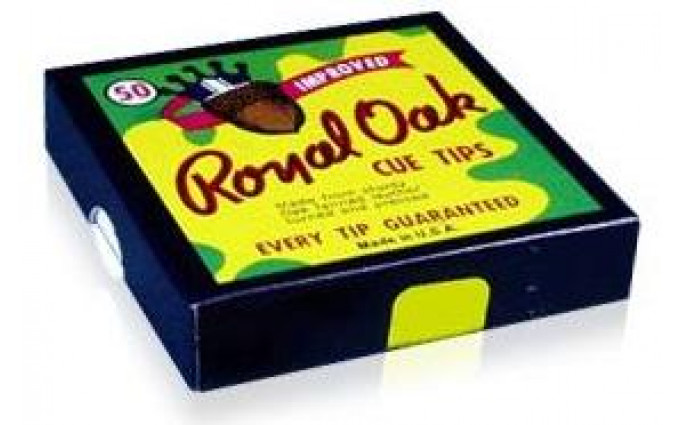 Коробка наклеек для кия "Royal Oak" 13 мм (50 шт)