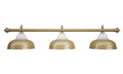Лампа на три плафона "Crown" (матово-бронзовая штанга, матово-бронзовый плафон D38см)