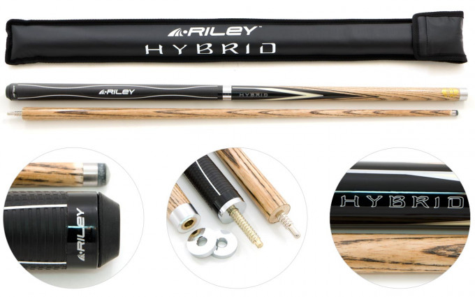 Кий для снукера 2-pc "Riley Hybrid HD-300" (натуральный)