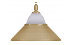 Лампа на один плафон "Jazz" (матово-бронзовая чашка, матово-бронзовый плафон D38см)